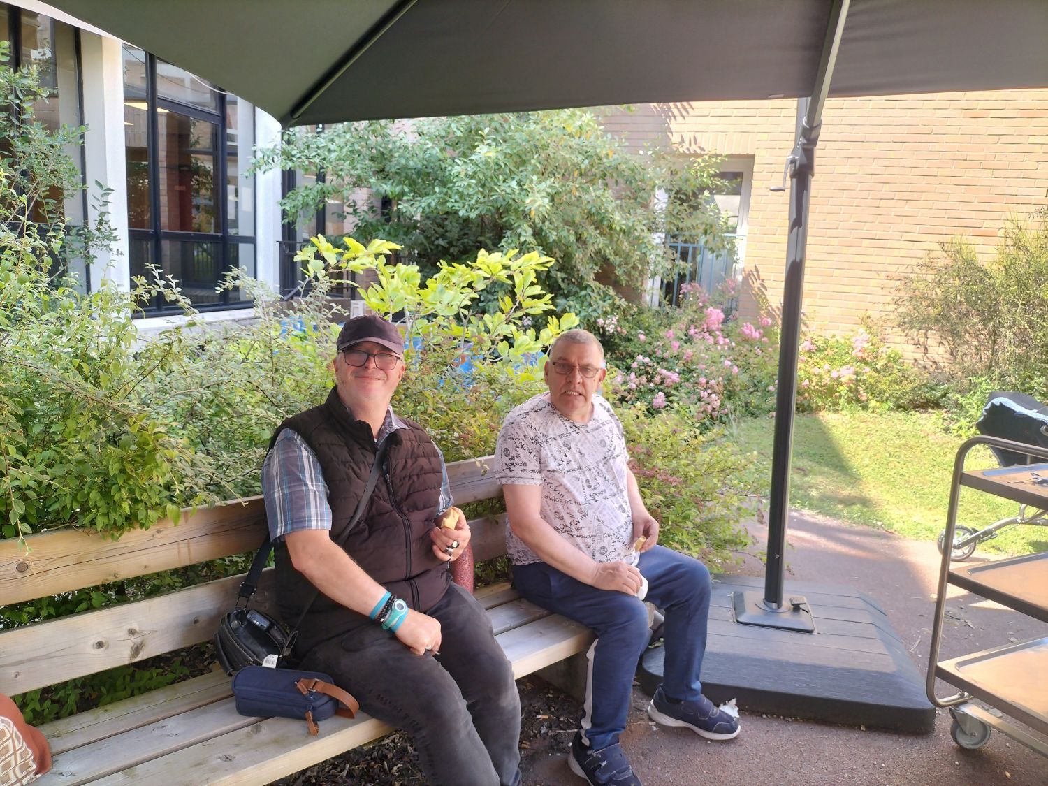 Pétanque a l EHPAD des Oyats 