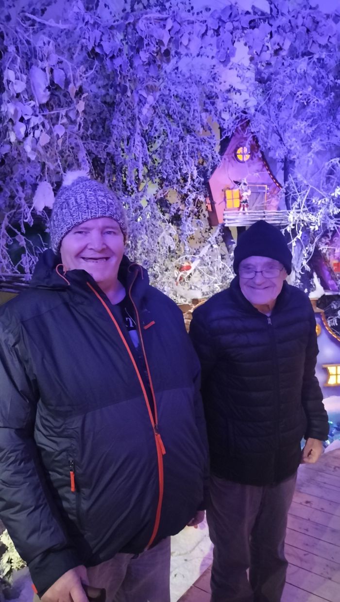 Sortie au château du père Noël et mâche de noel